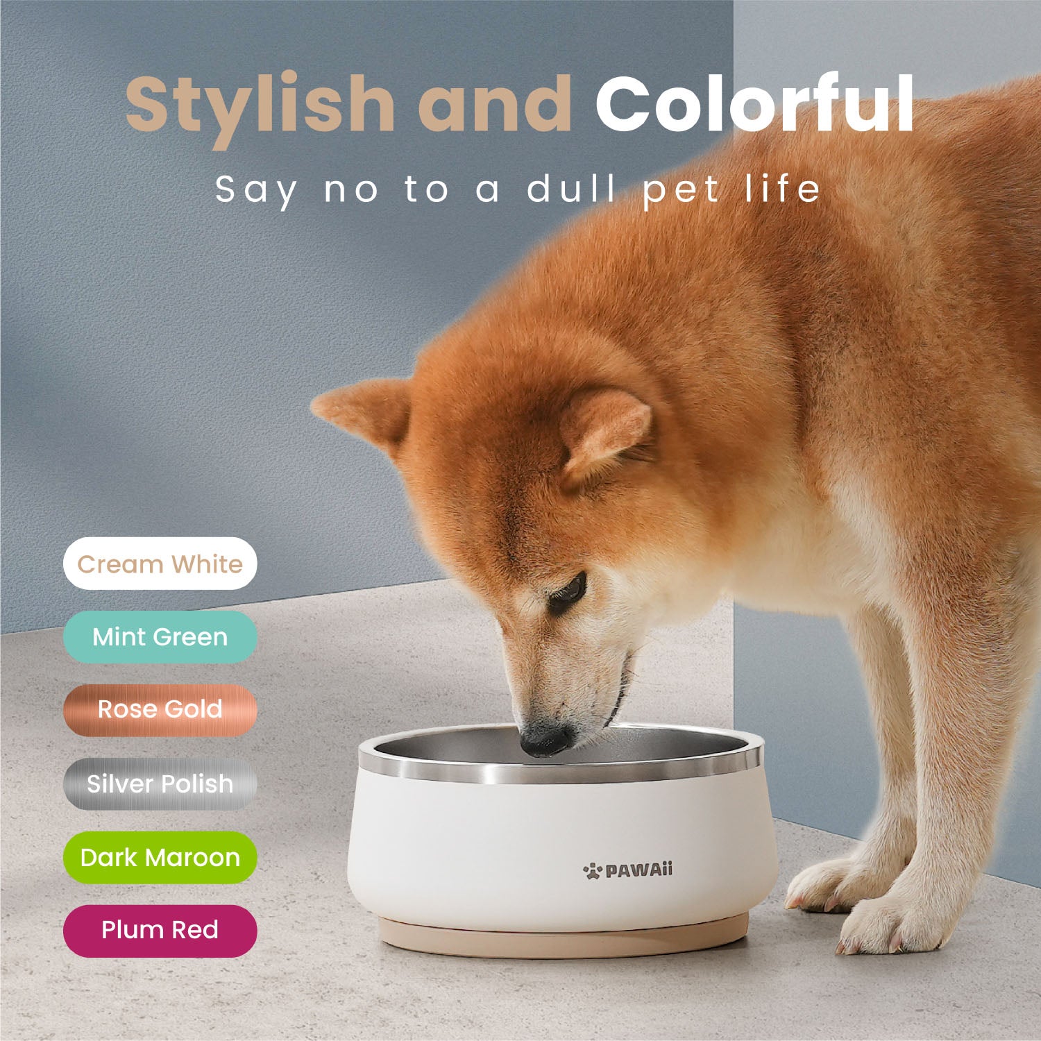 Premium Double-layer Stainless Steel Pet Bowl - Anti-slip & Anti