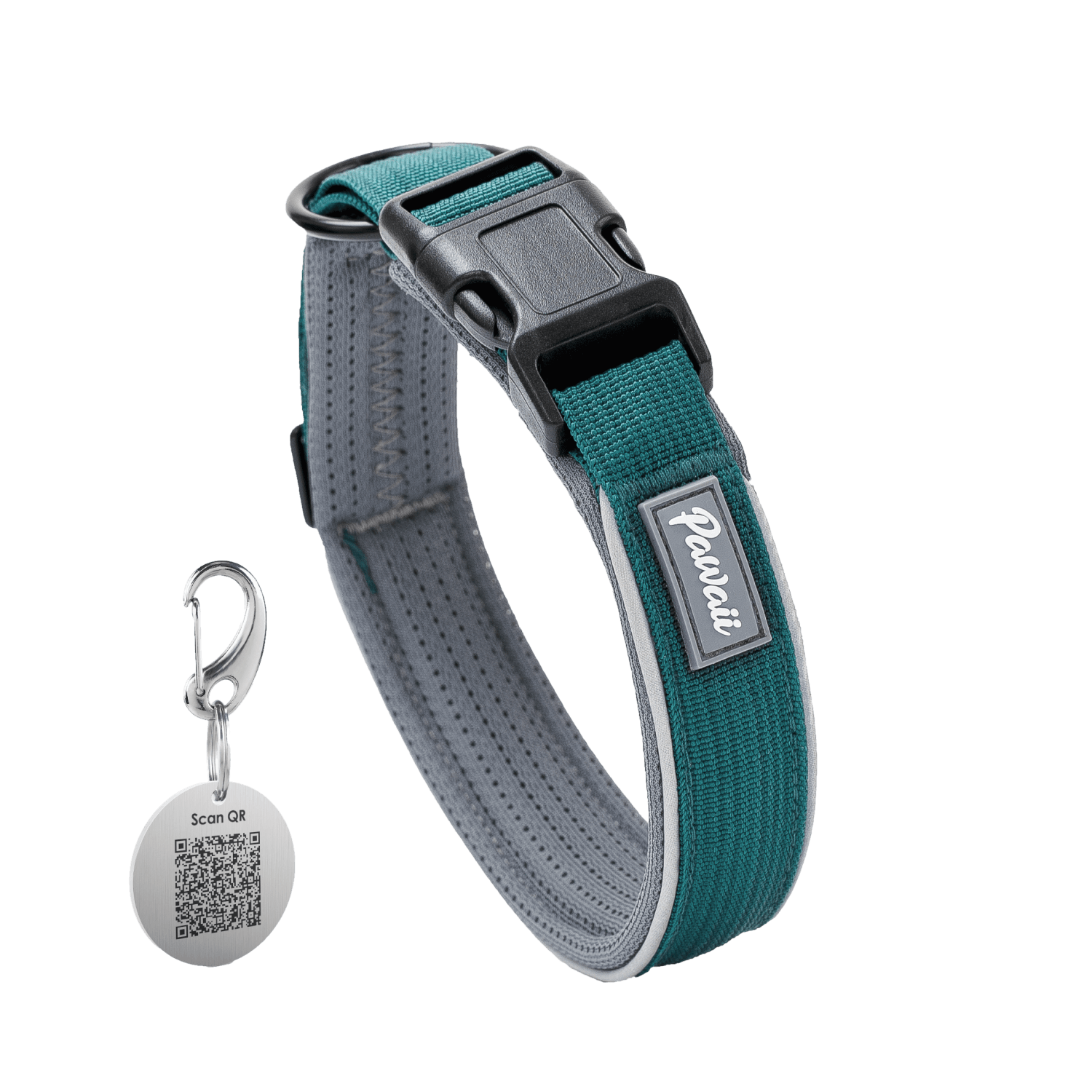 Reflective Dog Collar with Pet ID Tag PAWAii